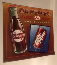 Vintage 1995 Dr. Pepper Advertising Wall Calendar *NEW Old Stock*