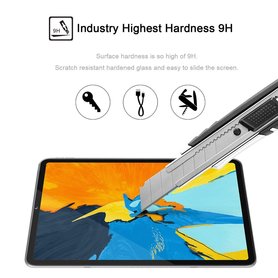 2X For iPad Pro 13 12.9 11" inch 4th 5th 6th Gen Tempered Glass Screen Protector - image 2 of 4