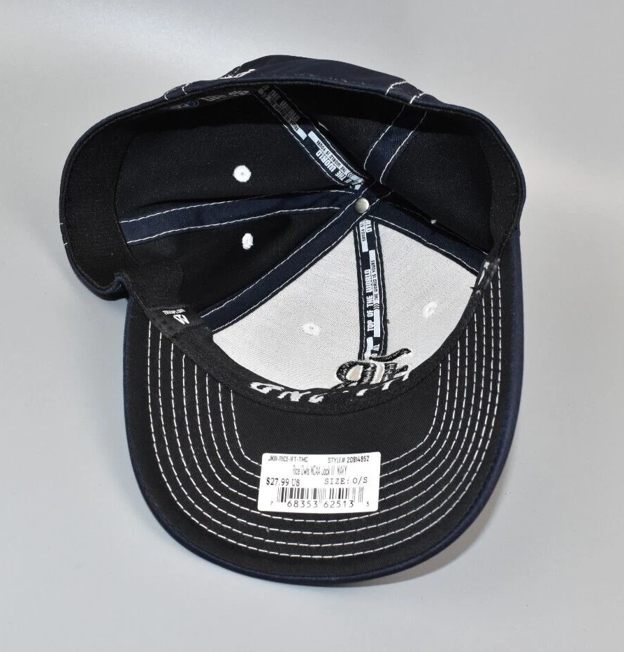 Rice Owls Top of the World Men's Fitted Cap Hat - Fits Size: 7 1/4 - Image 4 of 4