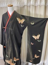 Japanese women's luxury traditoinal kimono silk-made furisode