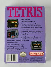 TETRIS NES Nintendo 1989 Completo Original Cl&aacute;sico Vintage Caja Videojuego 