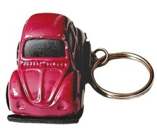 Self Propelled Car Keychain Bug Beetle Moving Auto Wheels Keyring Gift Keytag