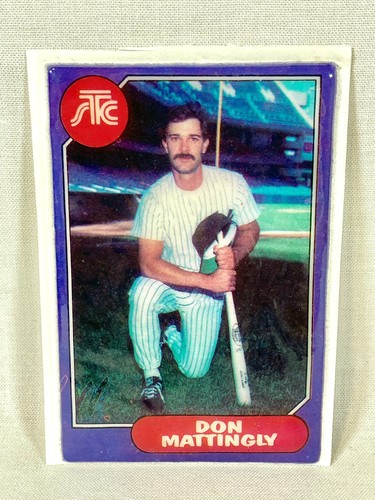 Rare Don Mattingly 1987 STC Sports & Toy Concepts Sticker Card Vintage Yankees - Picture 1 of 2
