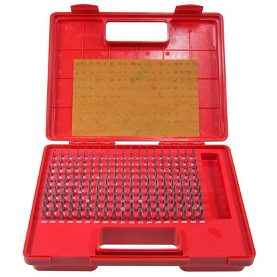HFS(R) Steel Pin Gage Set Minus M1 with Plastic Case for Carpenters and Home ...