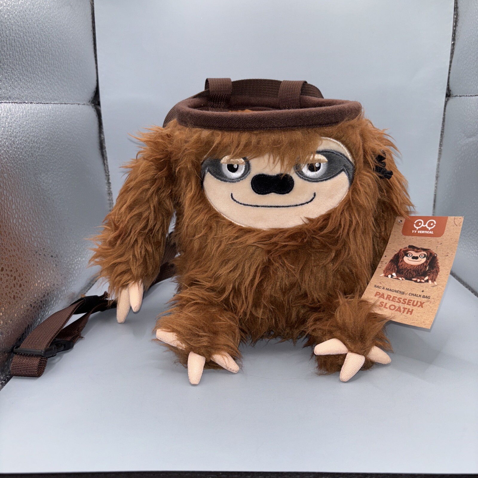 Bolso de tiza para escalada en roca perezoso nuevo con etiquetas, hecho por YY Vertical