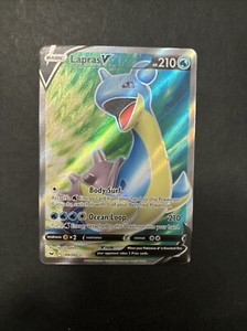 Lapras V - 189/202 - Pokemon Sword & Shield Base Set Full Art Rare Card NM