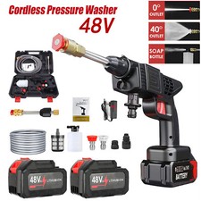 Electric High Pressure Water Spray Gun Car Cordless Portable Washer Cleaner Hose