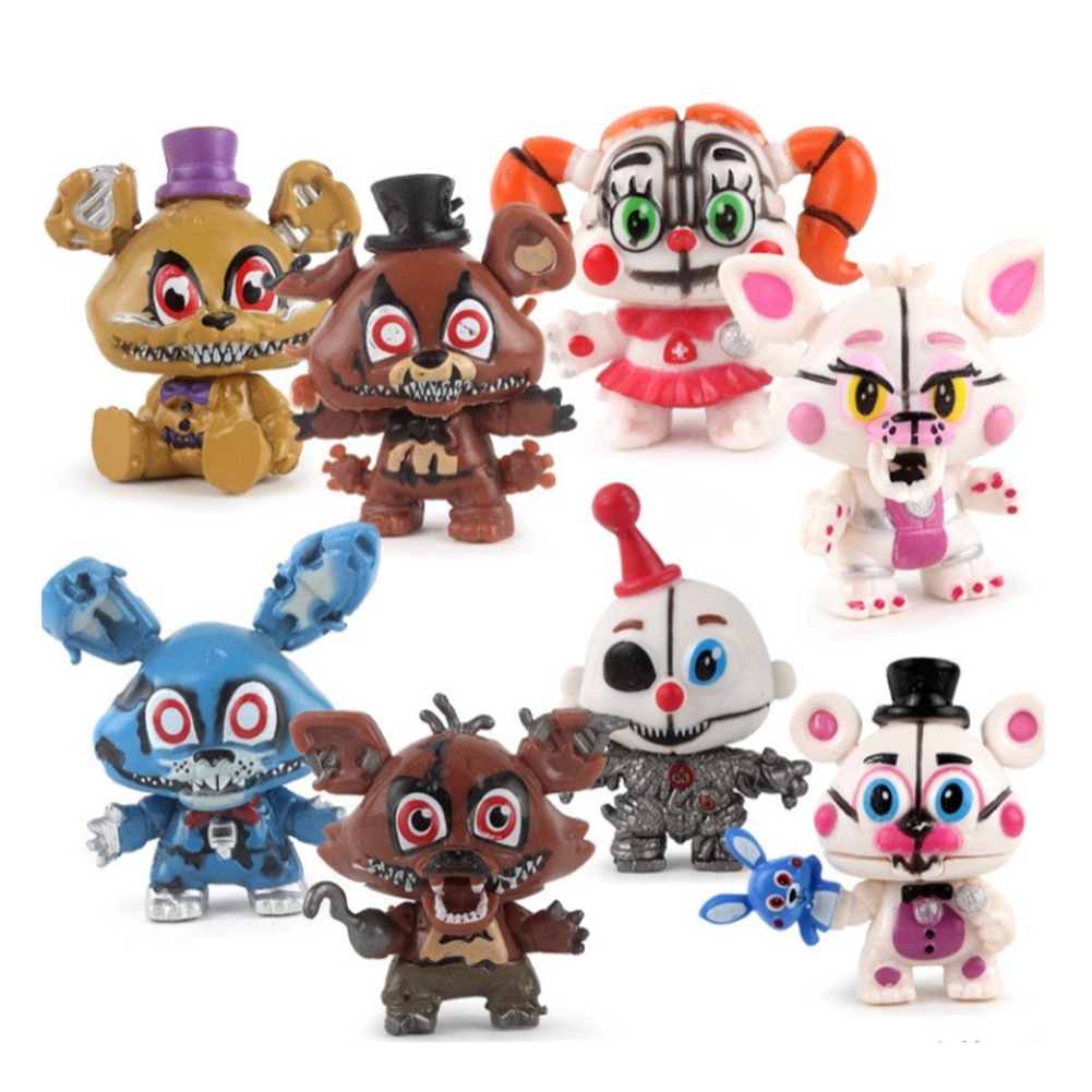 8pcs/set Five Nights At Freddy's Minifigures Freddy Foxy Building