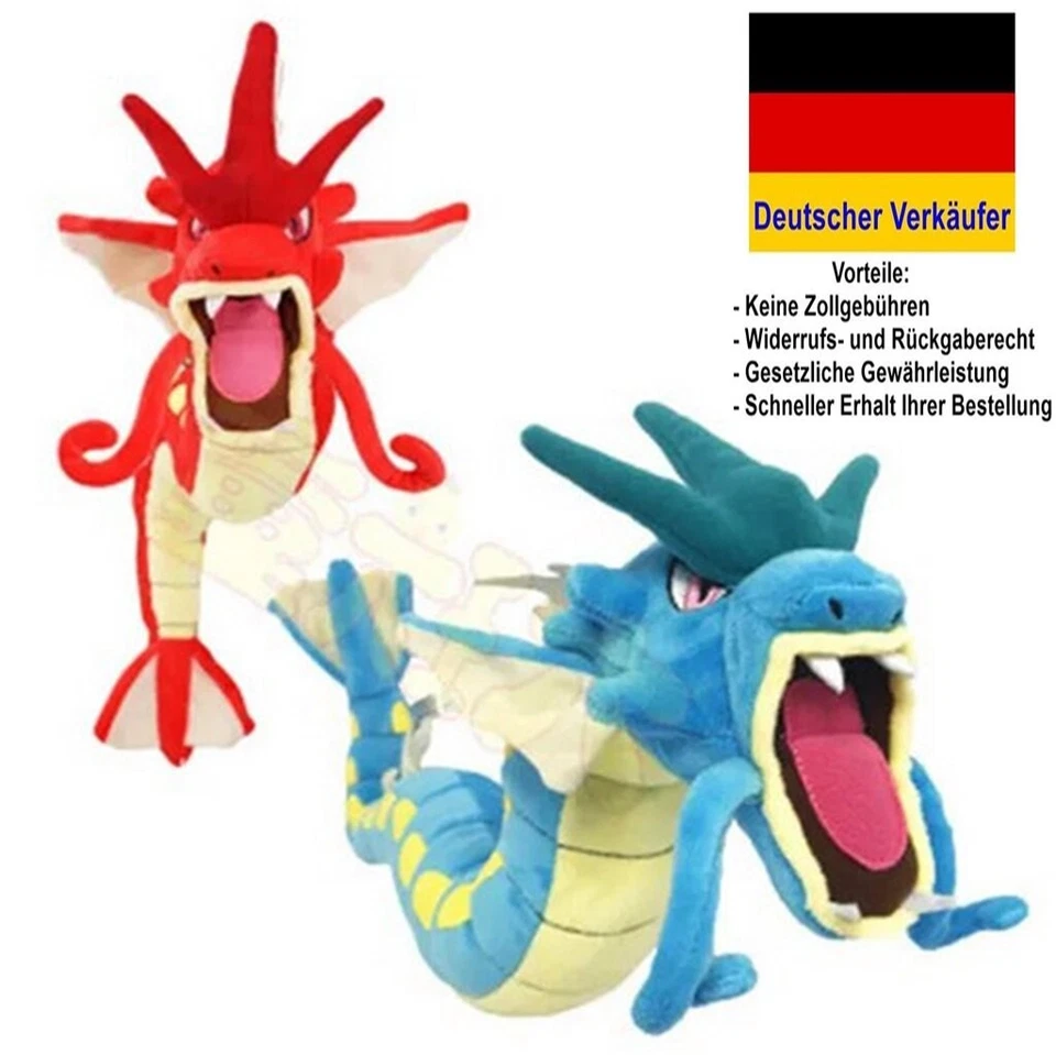 K.A. C24 - Pokemon Plüsch Figur Gyarados 60 cm Drache Plüschtier Kuscheltier Garados