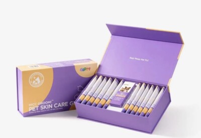 Hicc Groom Pet Skin Care Gift Set 12pc Cat Glove Pet Skin Care Spray New