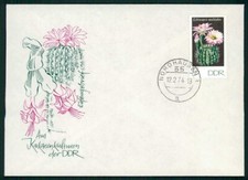 DDR FDC 1974 FLORA KAKTEEN KAKTUS EINZELFRANKATUR !! SO NICHT IM MICHEL !! hx97