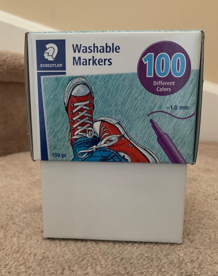 Staedtler Fiber Tip 100 WASHABLE MARKERS, non-toxic, water-based ink - Image 3 of 4