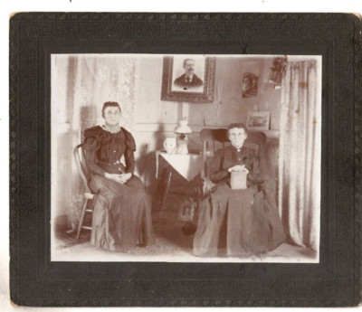 Antique Photo Wash Leaper Add Leaper Victorian/Edwardian Parlor Two Women