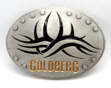 Peltre Nuevo Orden Mundial WCW GOLDBERG Hebilla de Cinturón De Colección Años 90 1998 Campeonato Mundial de Lucha Libre