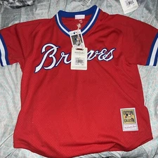 Mitchell & Ness Cooperstown Collection Atlanta Braves Dale Murphy Jersey L NEW