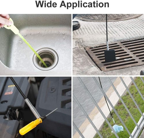 Flexible Grabber Claw Pick up Reacher Tool (Drain Clog Remove Tool), with 4 Claw - Picture 7 of 7