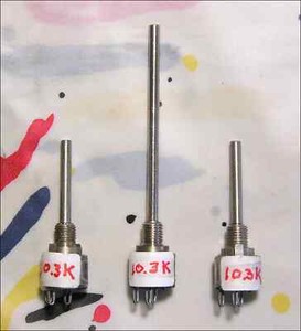 3 New Clarostat RV6N 10.3K Potentiometers