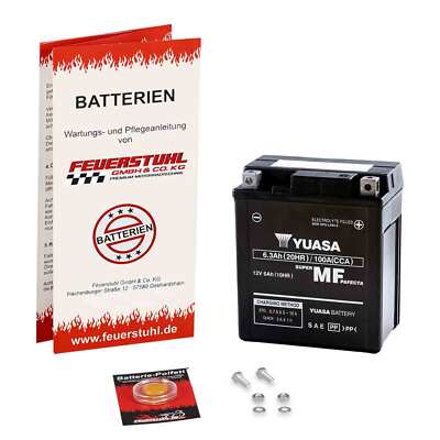 YUASA Batterie Vespa GTS SuperTech 125, 2019-2024, wartungsfrei, inkl 7,50 Pfand