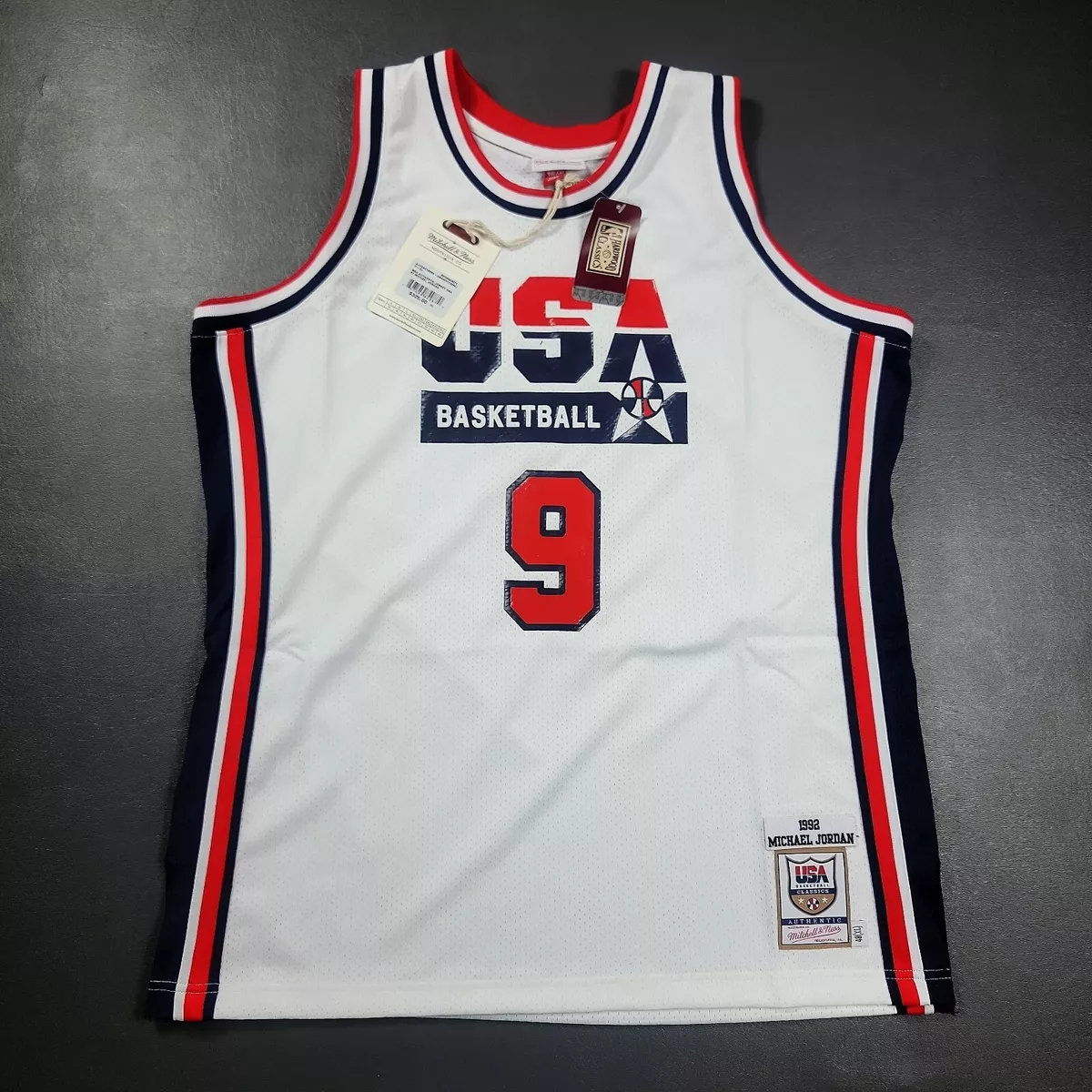 Michael Jordan 1992 White Mitchell & Ness Jersey