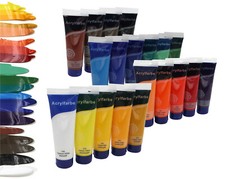 Magi® Acryl Künstlerfarben Set 20 Tuben à 120 ml , wasserfest, brillant, deckend