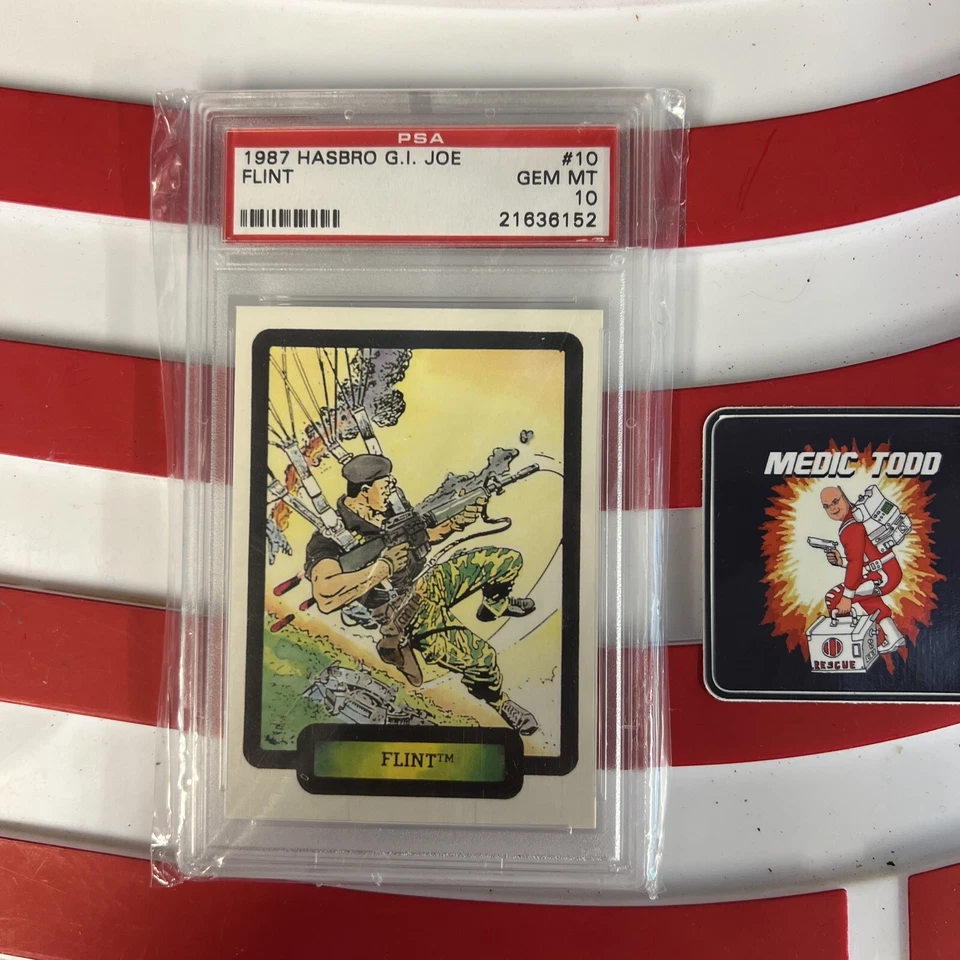 GI Joe  1987 Hasbro GI Joe Flint PSA 10 **Rare** - Image 3 of 4