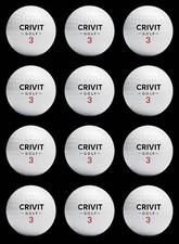 12x CRIVIT  Golfball / Golfbälle / Golf Bäl...