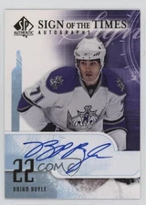 2008-09 SP Authentic Sign of the Times Brian Boyle #ST-BB Rookie Auto RC