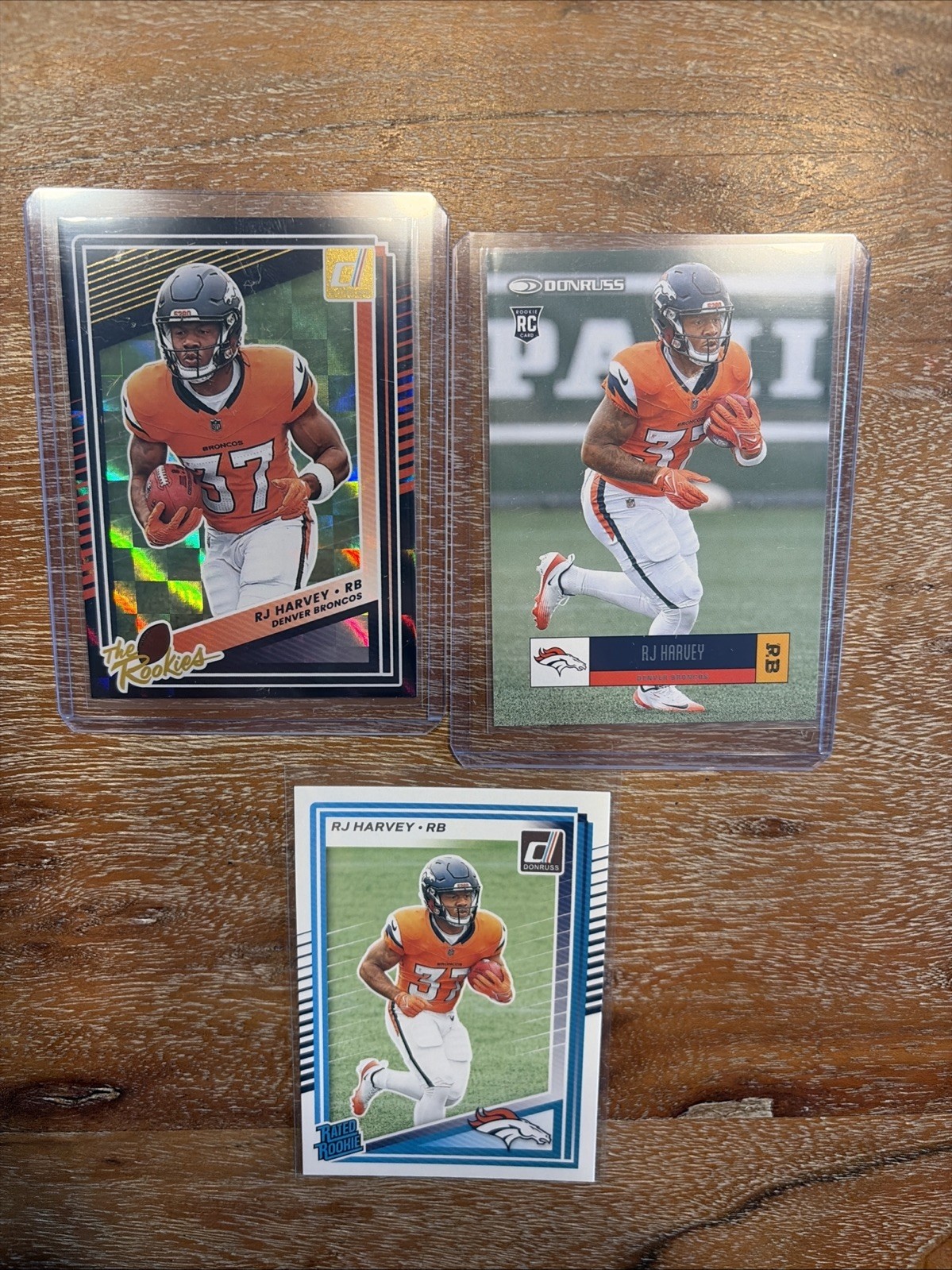 2025 Donruss RJ Harvey The Rookies Holo Checkerboard RC, Throwback, Rated Rookie