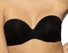 Vanity Fair Women's Bra Gel Touch Strapless Push up-2111121-Black - 38C-New