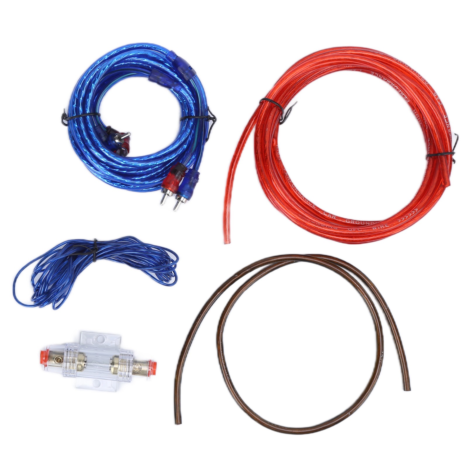 Amplifier Power Wire Kit Set Installation Wiring Amp Ground Line For Horn Su HEN