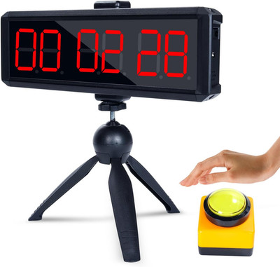 Large Stopwatch with Start/Stop Button、Led Digital Timer with Stand、360° Press B