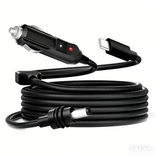 USB C 12-24V Cigarette Lighter Plug and DC Male Power Cord for Starlink Mini
