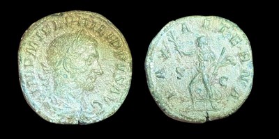 Roman Empire AE Sestertius of Severus Alexander AD 222-235 Wow Grade, 23.5gr