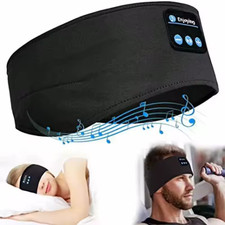 Bluetooth Sports Headband Headphones Wireless Music Mask Sleep Elastic Headset