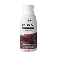 Kiss Express Semi-Permanent Hair Color 100mL 3.5 US fl.oz  1 Count, Darkest
