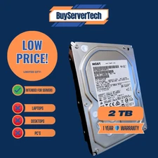 HGST HUS726020ALS210 2TB 7.2K SAS 3.5" 12Gbps Hard Drive ZERO HOURS