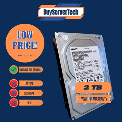 HGST HUS726020ALS210 2TB 7.2K SAS 3.5'' 12Gbps Hard Drive ZERO HOURS