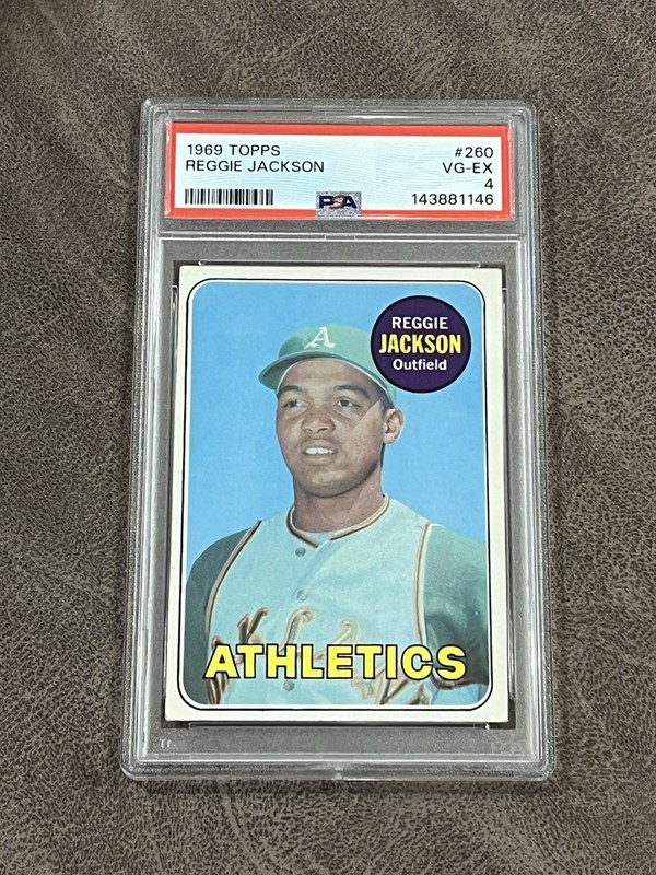 1969 Topps Reggie Jackson #260 PSA 4 VG-EX Oakland A’s Vintage HOF Rookie RC!!