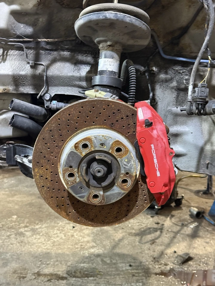 PORSCHE CAYMAN S 987 987.1 3.4 PAR DE PINZAS DE FRENO TRASERAS BREMBO SOLAMENTE Foto 3 de 4