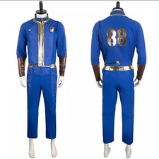 Vault 88 Refuge Dweller Halloween Party Cos Jumpsuit Costume Unisex Suit Outfit