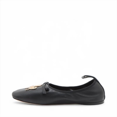 Loewe Leather Flat Pumps 36 Ladies' Black William de Morgan Collaboration  Dodo