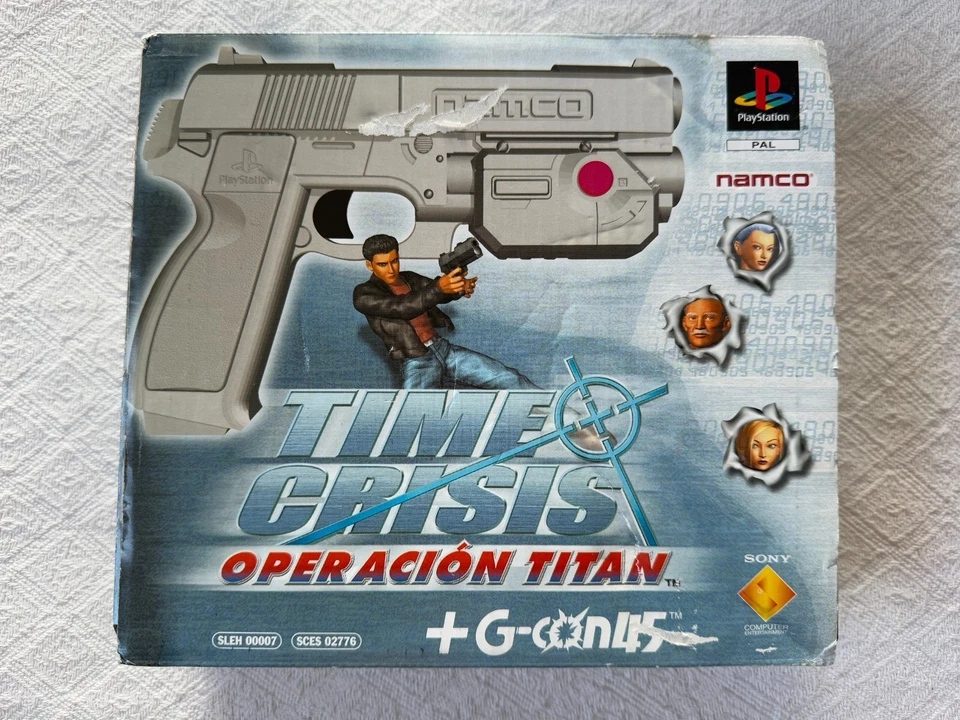 Time Crisis Project Titan & G-Con 45 PS1 - UK PAL VGC Natural Disc & Unused Gun - Image 3 of 4