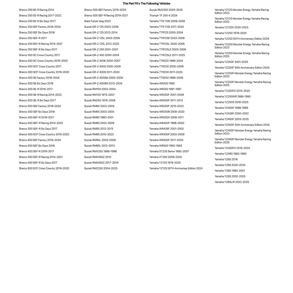 Kit de tuerca/espaciador de bloqueo de llanta Tusk rojo para Husqvarna WMX 250 1990-1991 Foto 4 de 4
