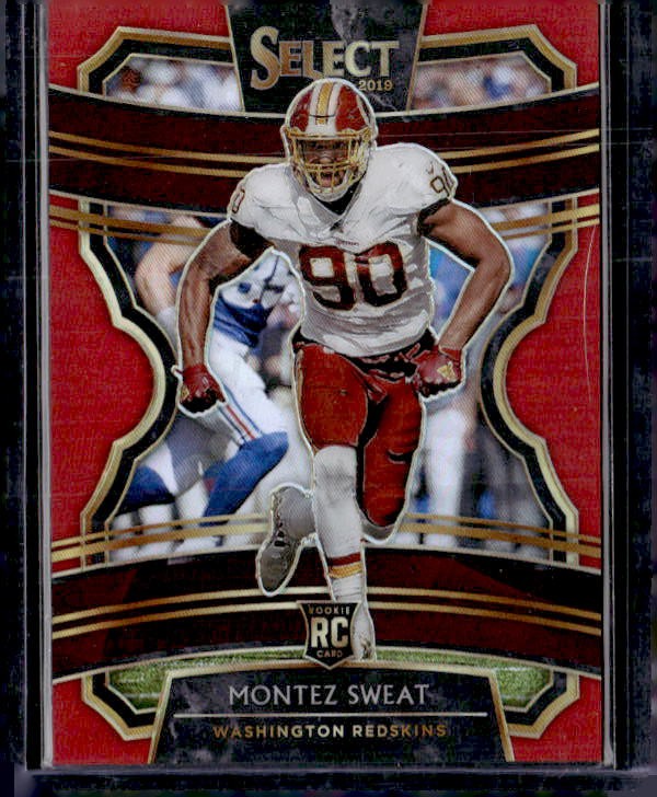 2019 Panini Select #12 Montez Sweat Red Prizm #/99