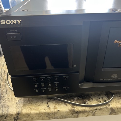 Sony CDP CX235 Mega Storage 200 CD Compact Disc Player Black - Picture 2 of 10