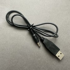 USB to Barrel Jack Male Power Cable Black 1:1 Connection USB to DC Adapter Lead