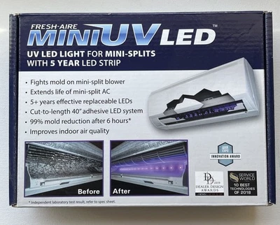 Fresh-Aire UV's UV Light LED System to sterilize surfaces on indoor Mini-Splits