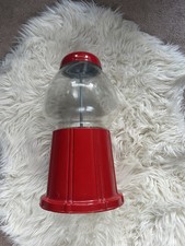 Vintage 11.5 Inch Candy Gumball Machine Metal With A Glass Globe