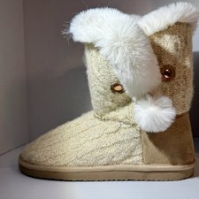 Lauren Conrad House Shoe Slipper Boot Soft Faux Fur Lined Women s Size Large 8-9