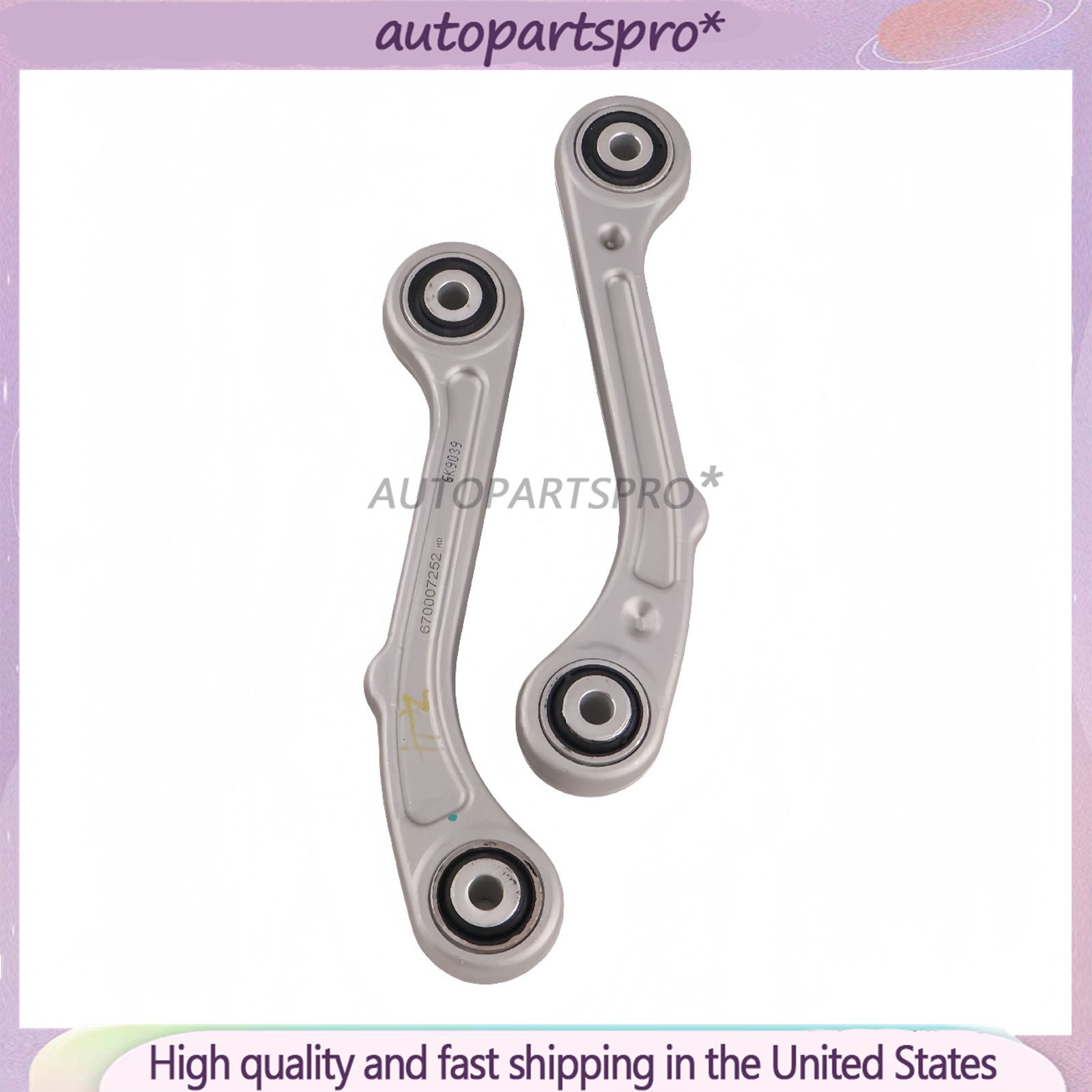 670007252 2X Rear Upper/Lower Control Arms for Maserati Ghibli Quattroporte 2014